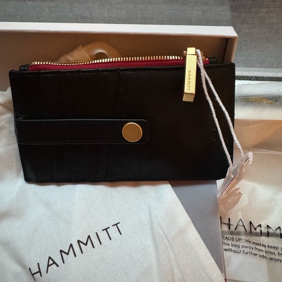Hammitt | Bags | Hammitt 2 West Black Leather Credit Card Wallet | Poshmark